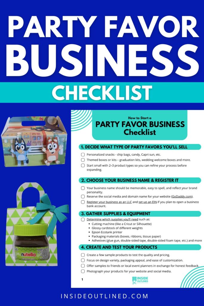 How to Start a Party Favor Business, Party Favor Business Checklist, How to Sell Party Favors