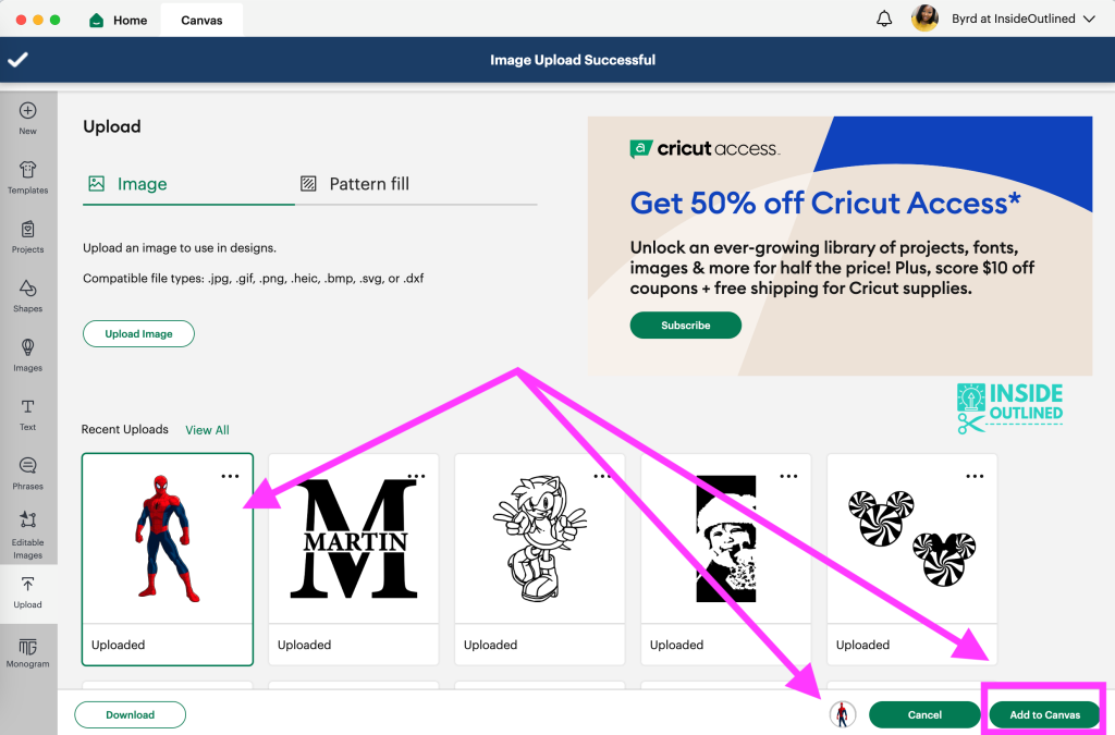 How to Upload Images to Cricut Design Space, Remove Background 5