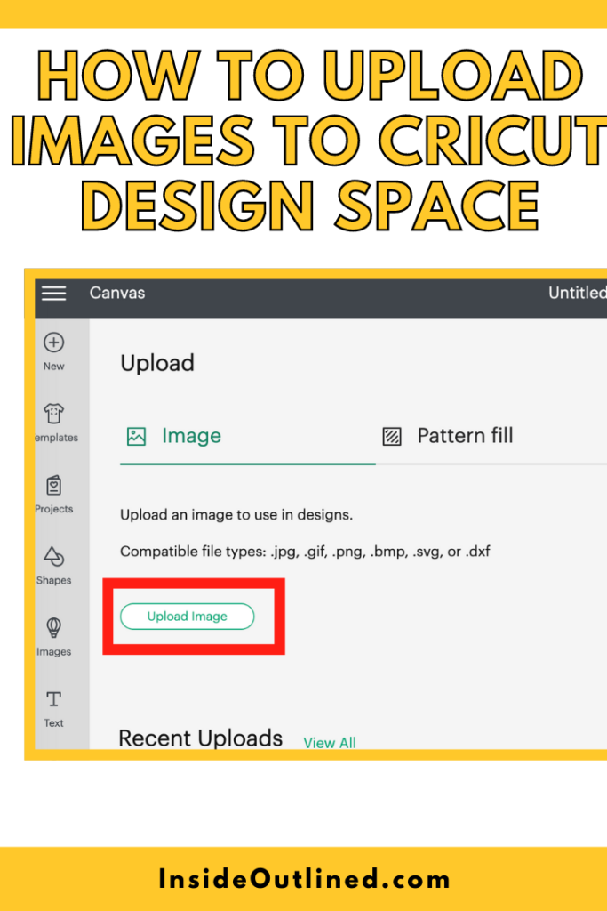 How to upload images to Cricut Design space, Cricut uploading images, Cricut upload image, Cricut design space