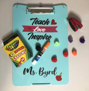 Download Back To School Teacher Gift Clipboard Decorating Insideoutlined