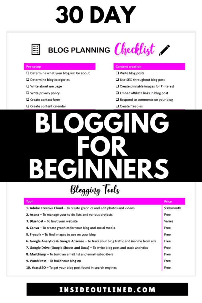 how to create a blog for free for beginners