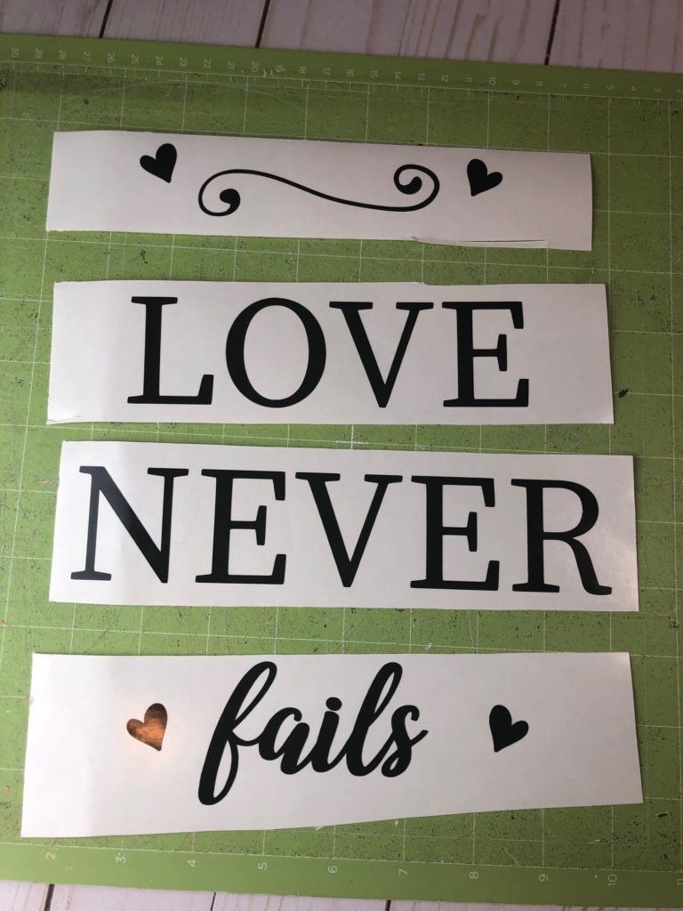 This wood sign is so easy to make with your Cricut machine.