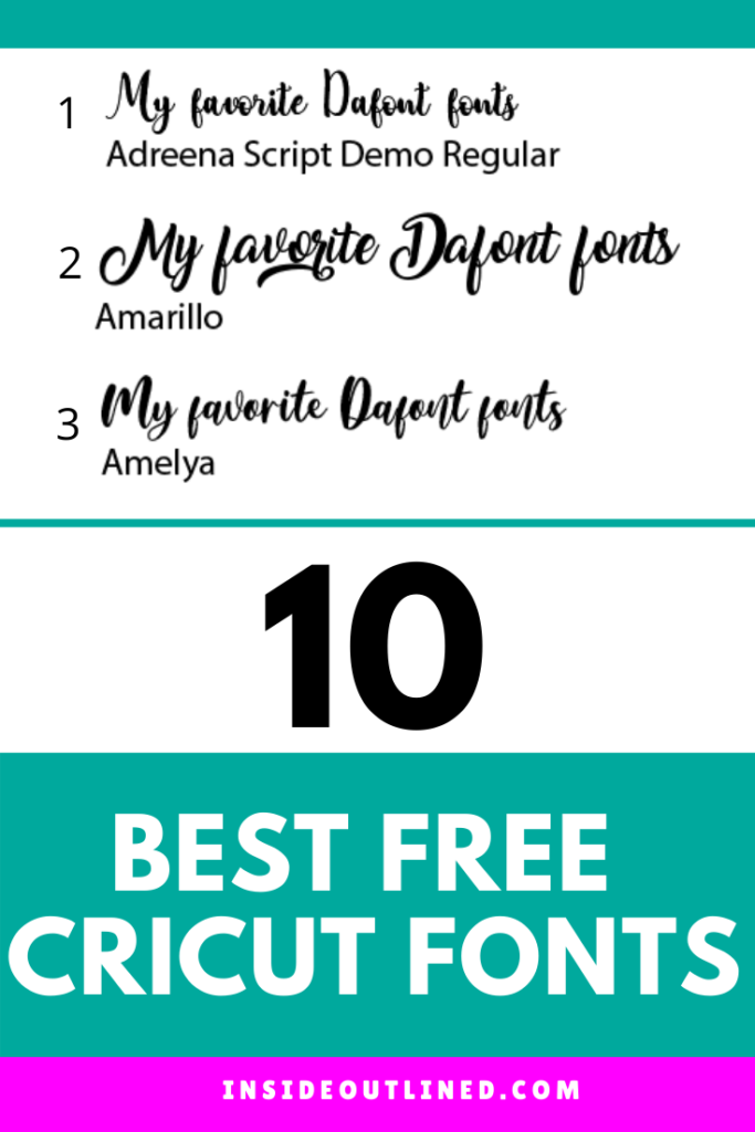 cricut maker free fonts