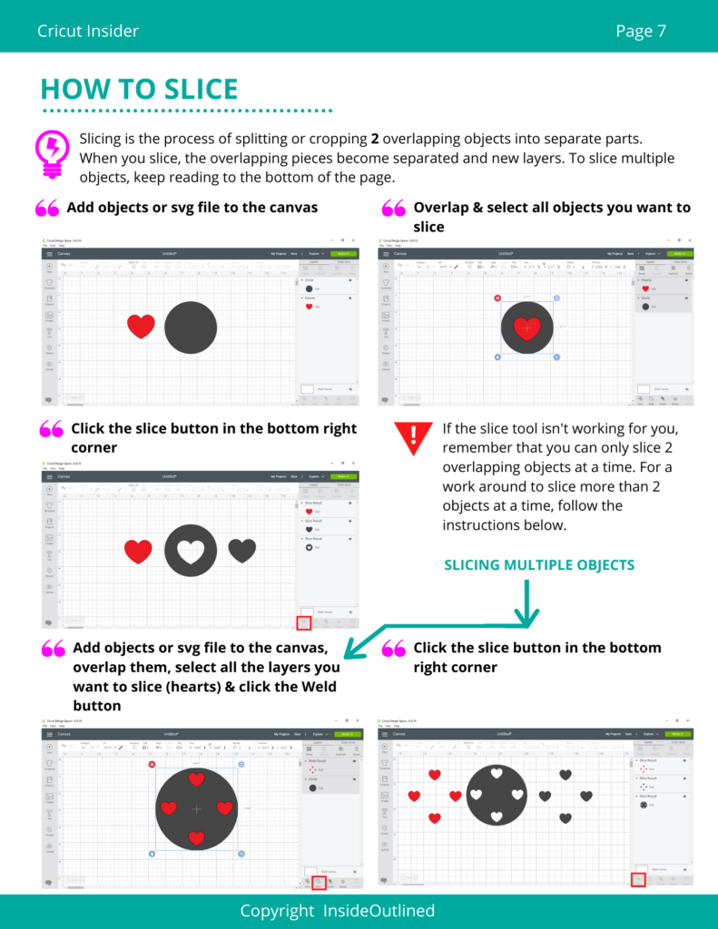 Cricut Cheatsheets