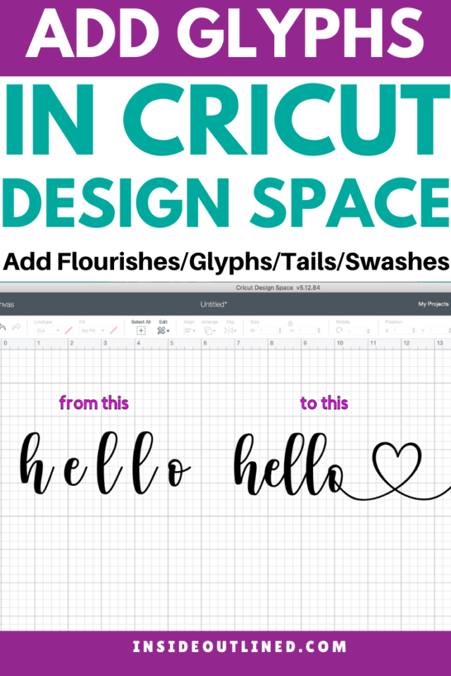 How To Use Glyphs In Cricut Design Space – Mac and PC 3 Different Ways ...