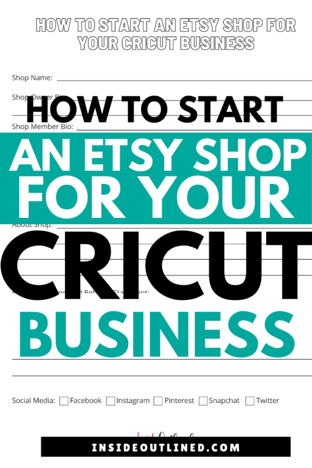 How To Start An Etsy Shop For Your Cricut Business - Insideoutlined