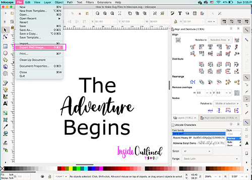 creating svg files in inkscape