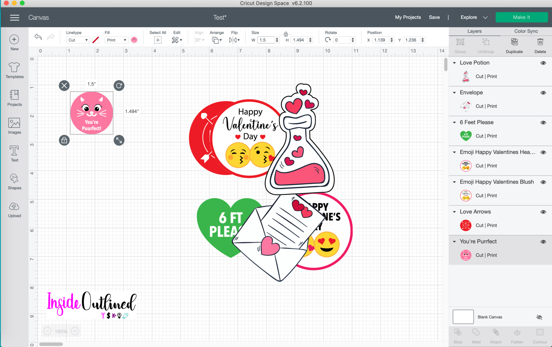 Cricut Stickers Valentine S Day Edition Insideoutlined