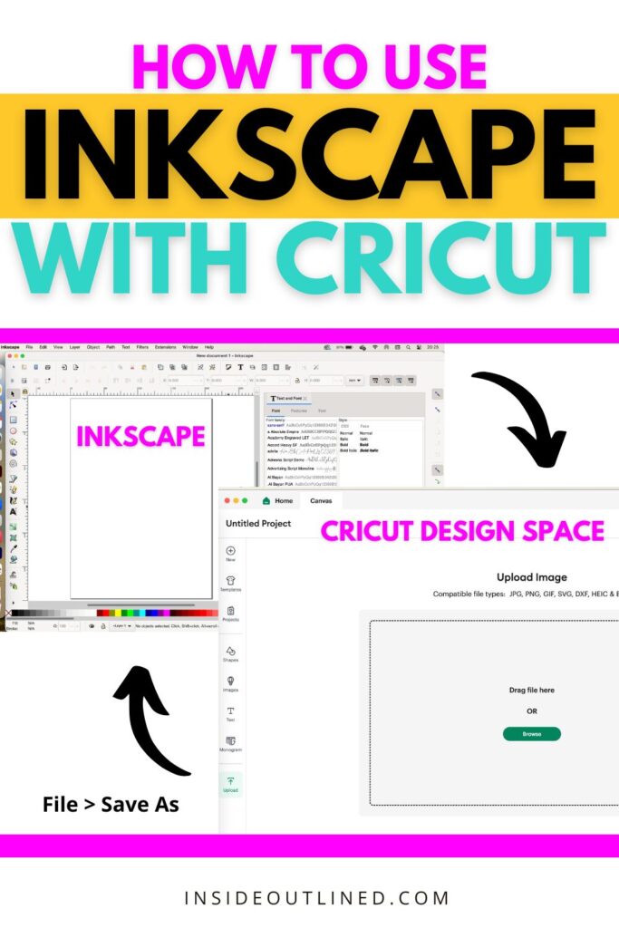 Can I use Cricut with Inkscape, Inkscape SVG, Export from Inkscape to Cricut