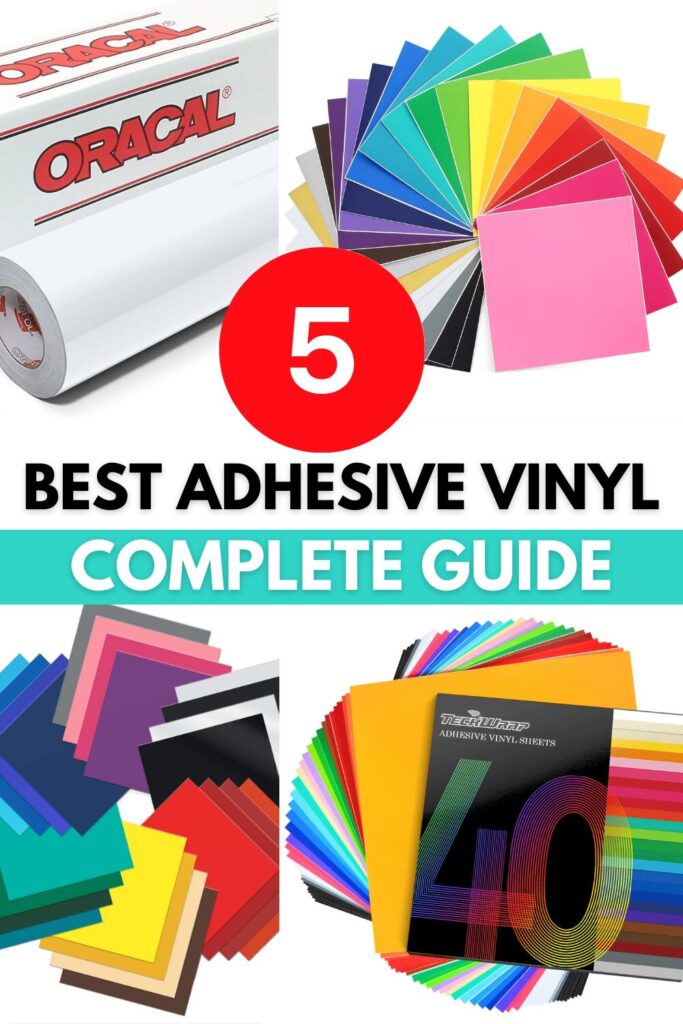 Best adhesive vinyl for Cricut, best adhesive vinyl for car decals, best adhesive vinyl for outdoor use, best adhesive vinyl for stickers, best permanent adhesive vinyl B