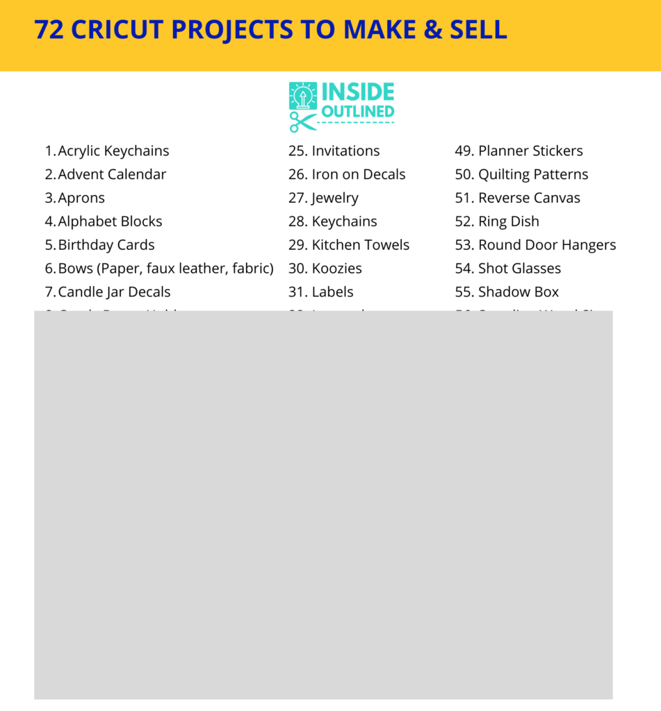 72 Cricut ideas to sell, make money with your Cricut